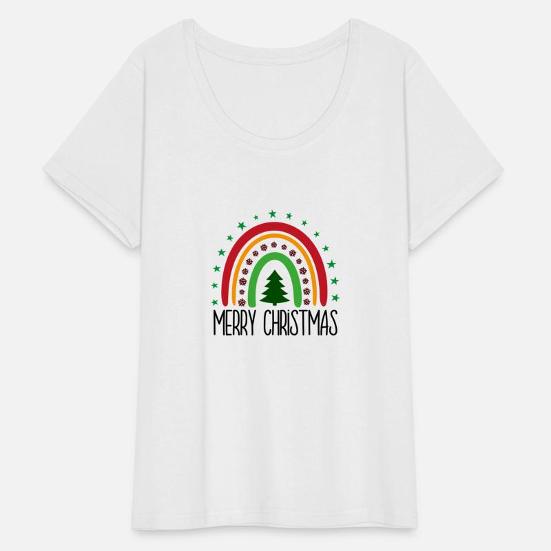 Merry Christmas With Rainbow