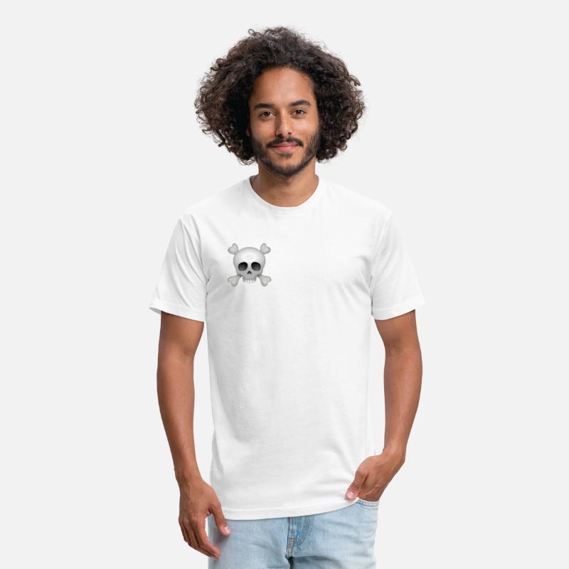 Minimalist Skull with Crossbones Design