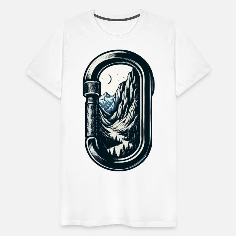 Mountain Landscape Carabiner Clip