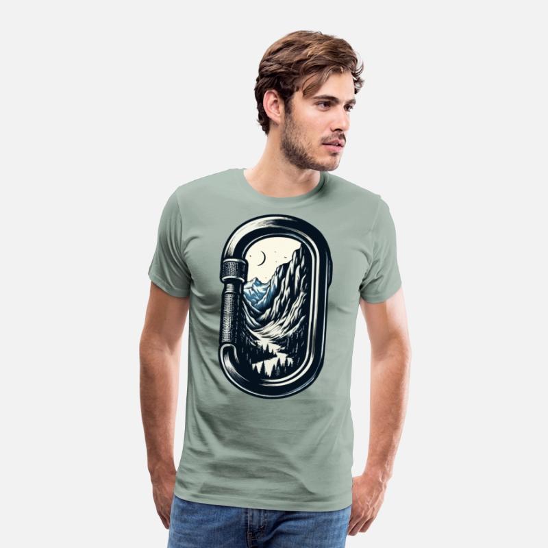 Mountain Landscape Carabiner Clip