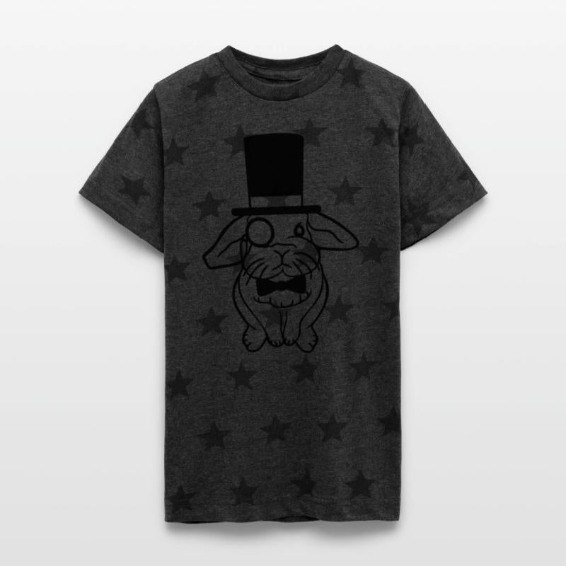 Mr. Rabbit Gentleman Top Hat Monocle Glasses rich