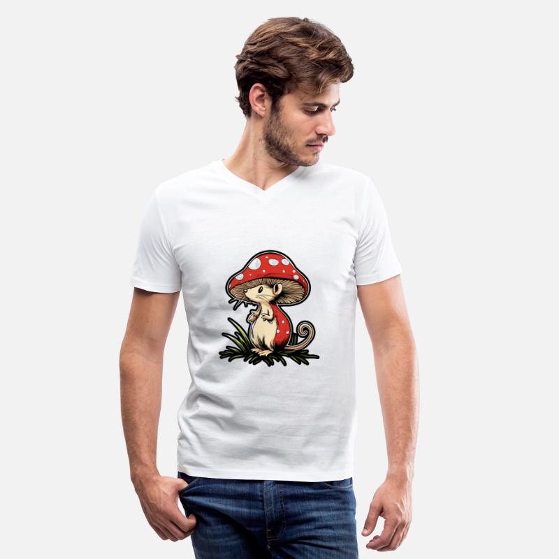 Mushroom Mouse Funny Animal And Mushroom