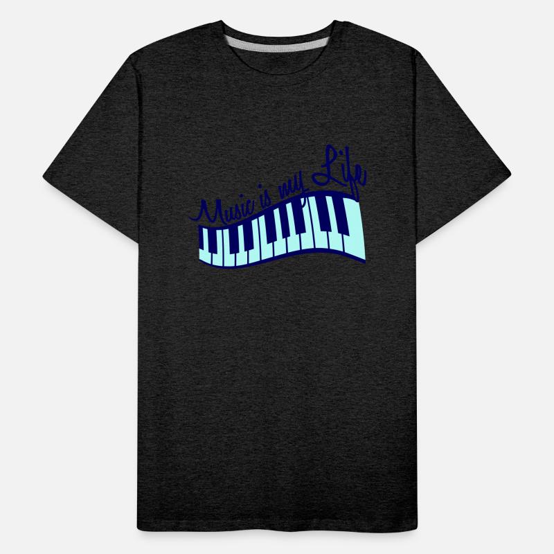 Music is my Life Text Keyboard Piano Love Party