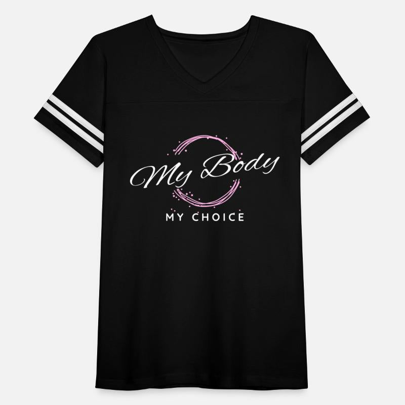 My Body My Choice Pink Vintage Illustration