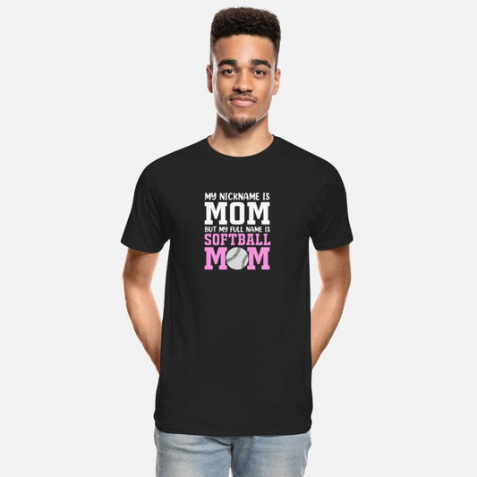 My Nickname Is Mom Funny Softball Mom
