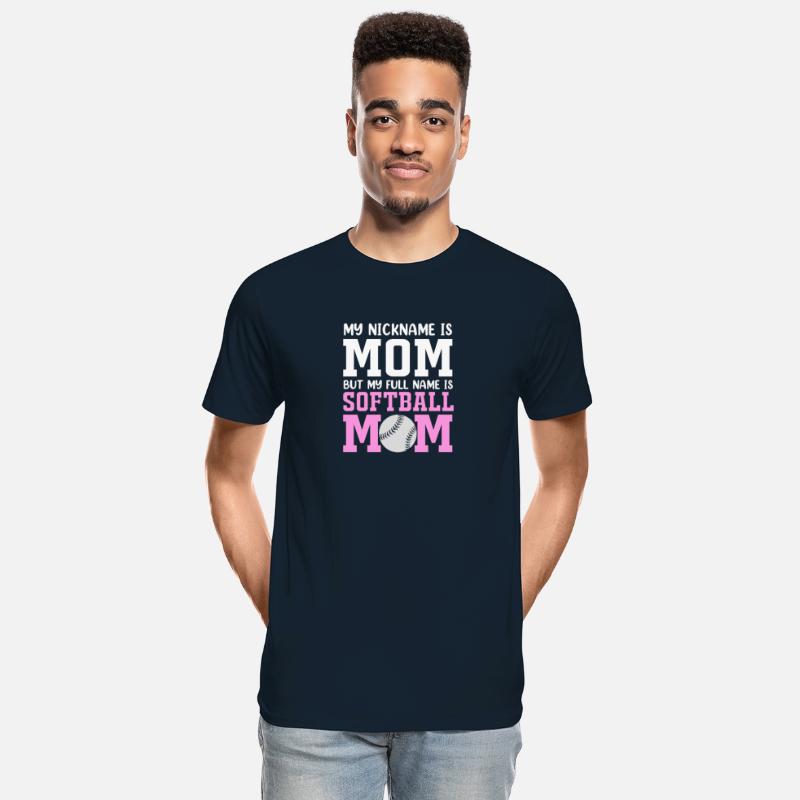 My Nickname Is Mom Funny Softball Mom