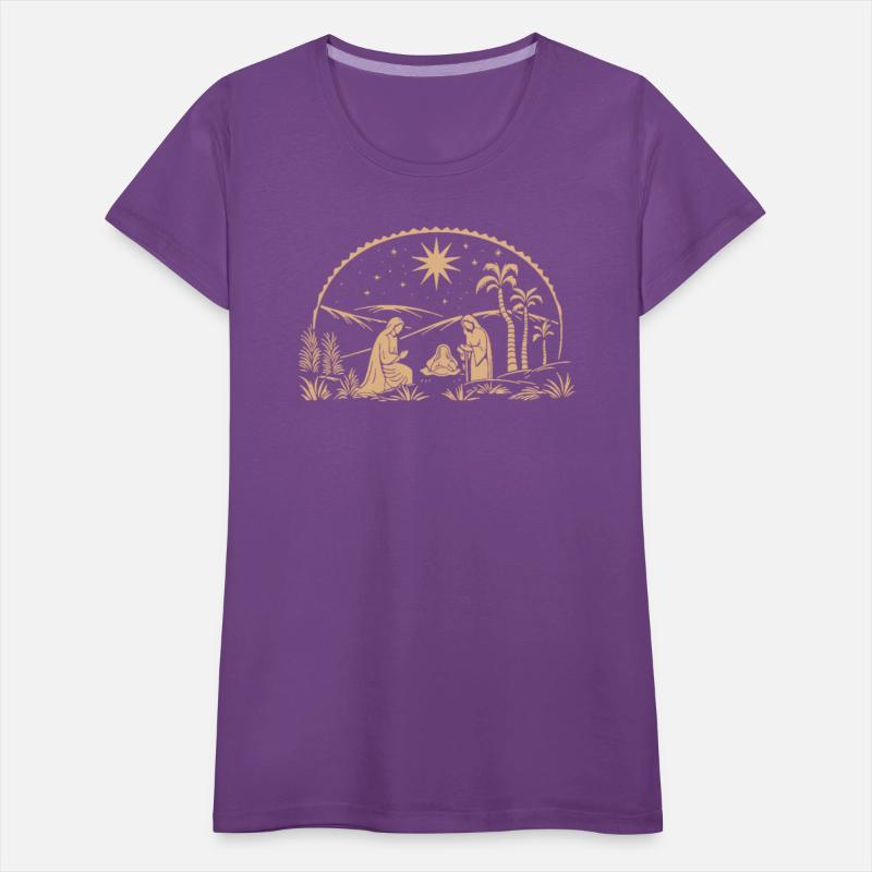 Nativity Scene with Mary Joseph Baby Jesus