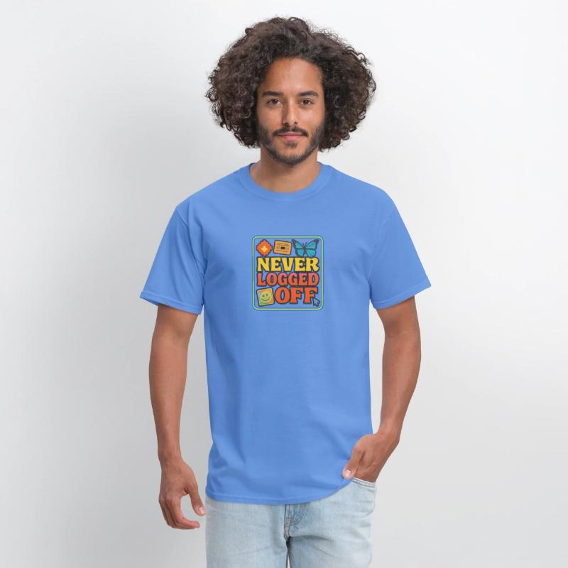 Never Logged Off Digital Art Tee