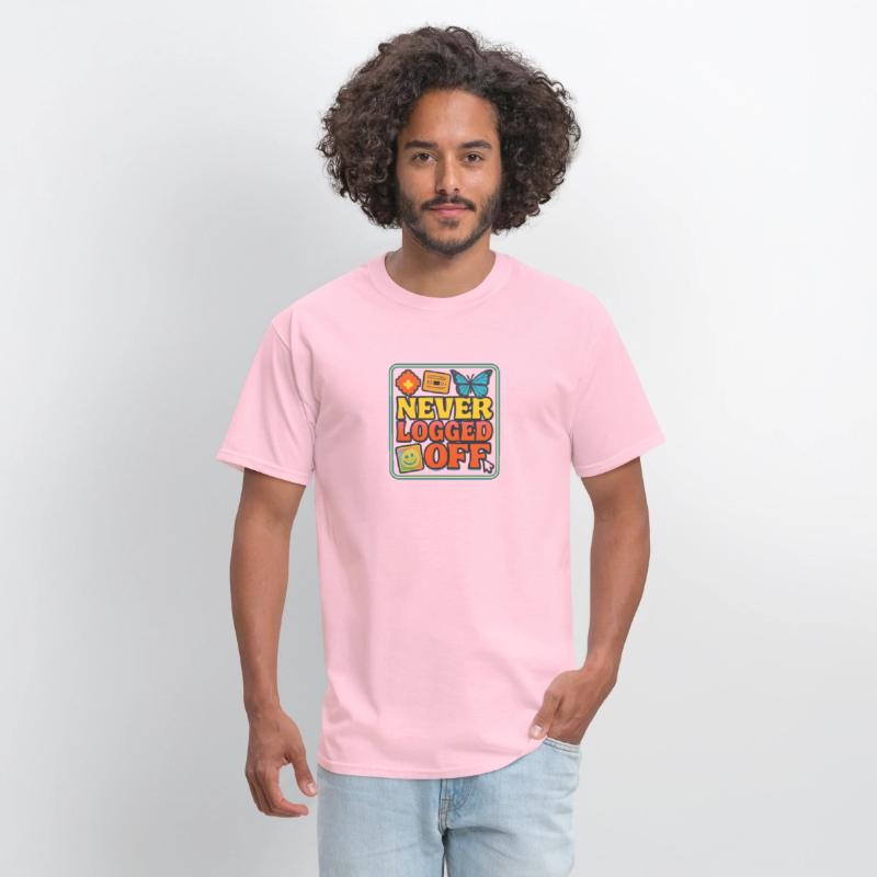 Never Logged Off Digital Art Tee