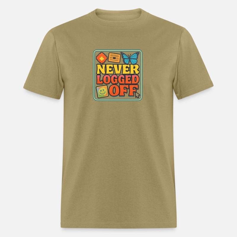 Never Logged Off Digital Art Tee