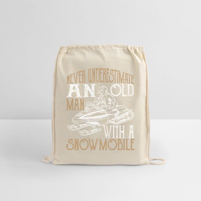 Never underestimate an old man with a snowmobile