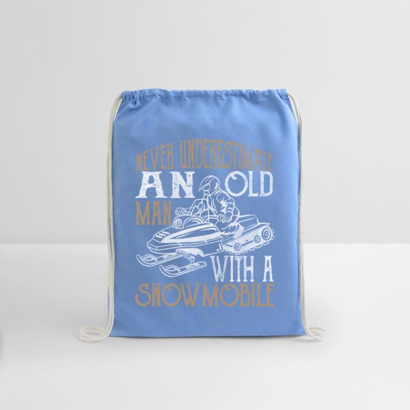 Never underestimate an old man with a snowmobile