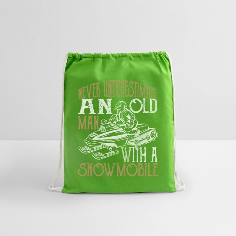 Never underestimate an old man with a snowmobile