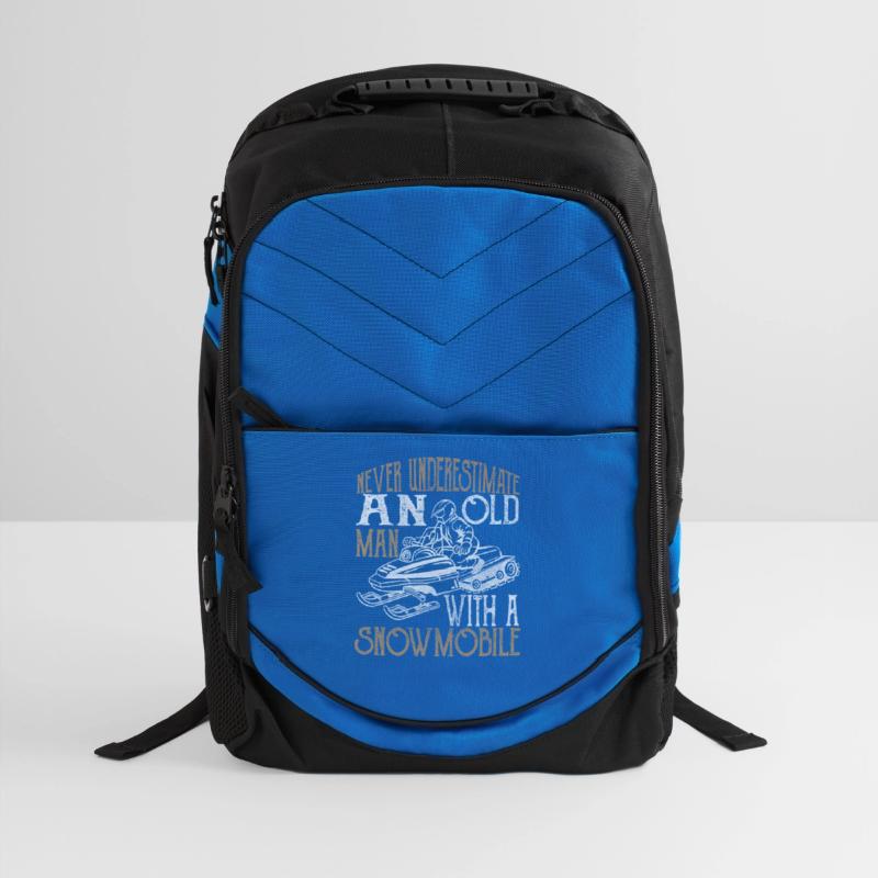 Never underestimate an old man with a snowmobile