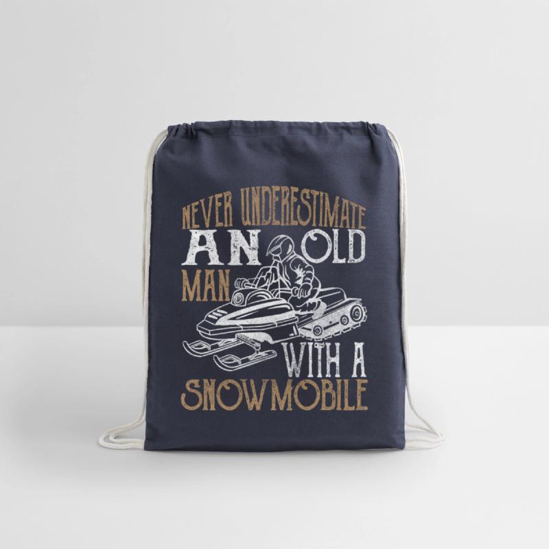 Never underestimate an old man with a snowmobile