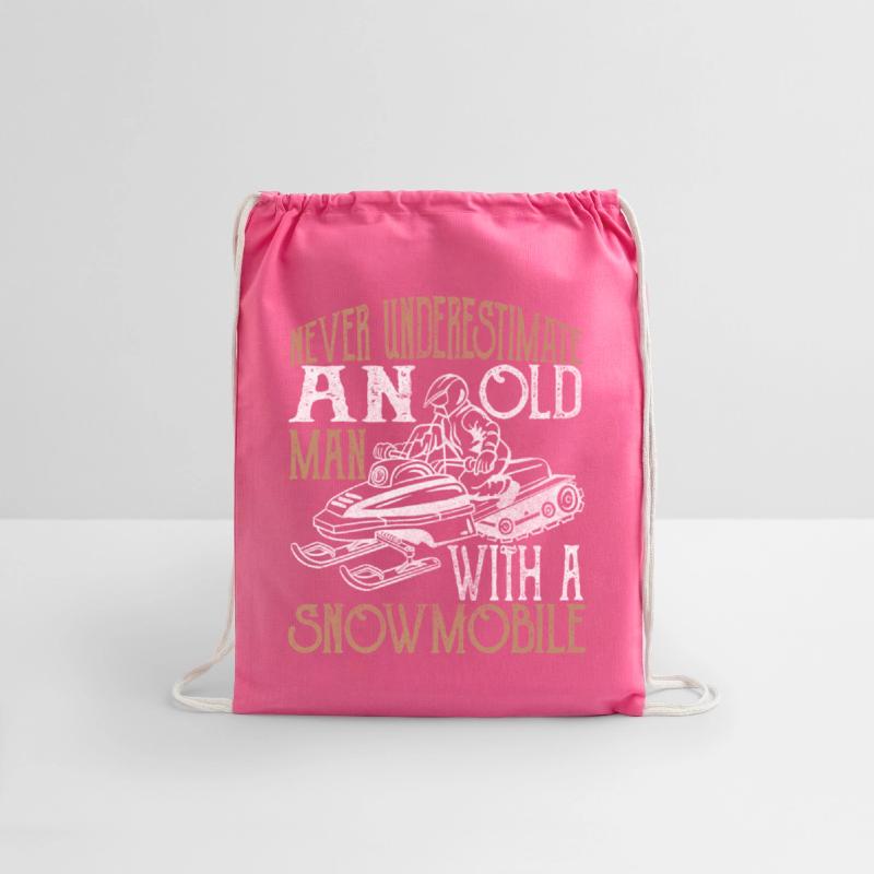 Never underestimate an old man with a snowmobile