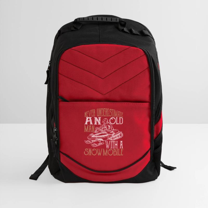 Never underestimate an old man with a snowmobile