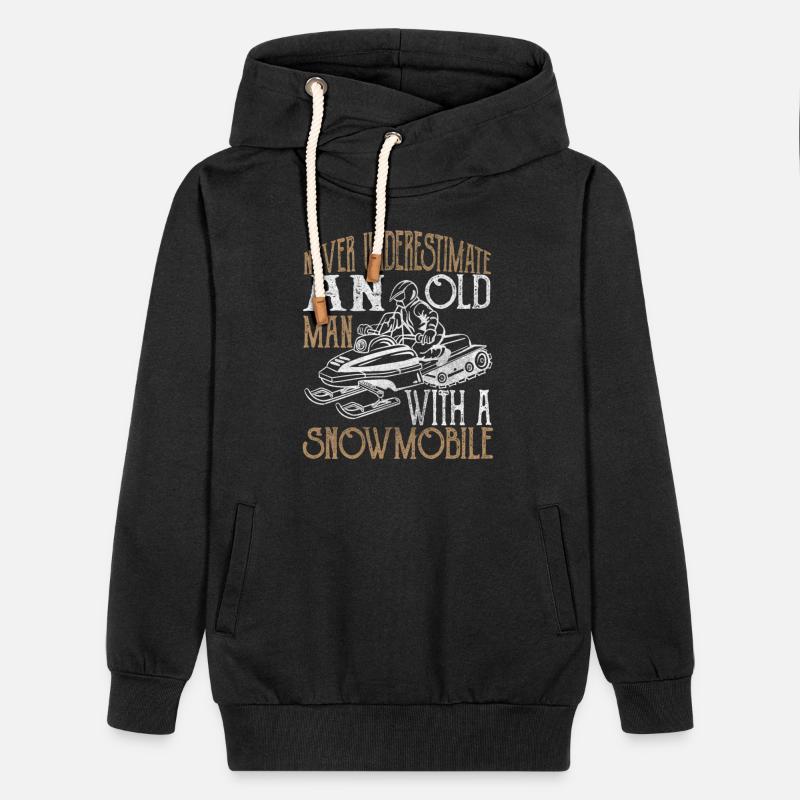 Never underestimate an old man with a snowmobile