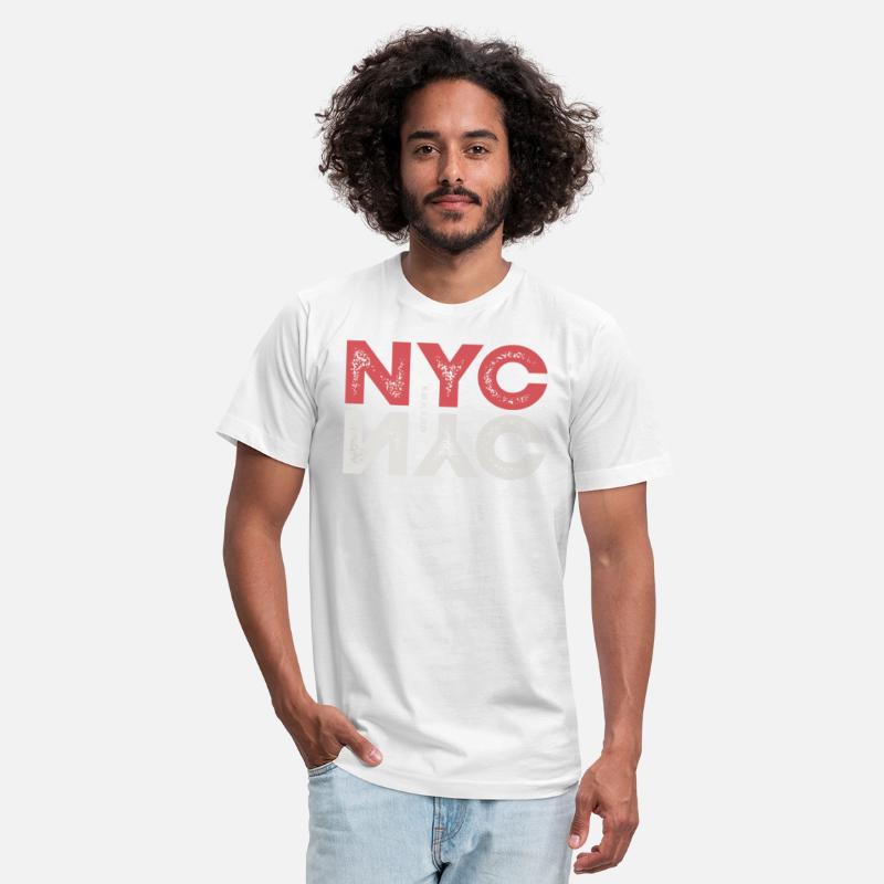 New York City Nyc With Textured Lettering