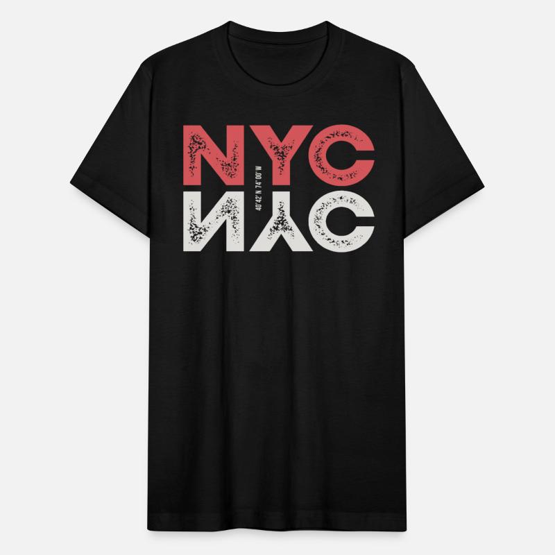 New York City Nyc With Textured Lettering
