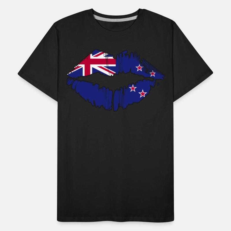 New Zealand Flag Kiwi Country New Zealanders Kiss