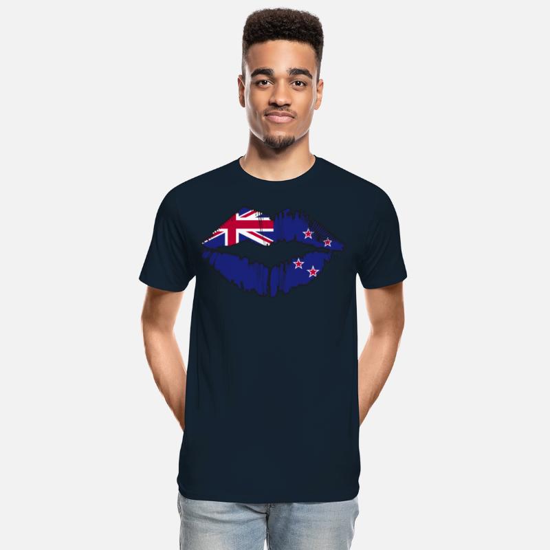 New Zealand Flag Kiwi Country New Zealanders Kiss