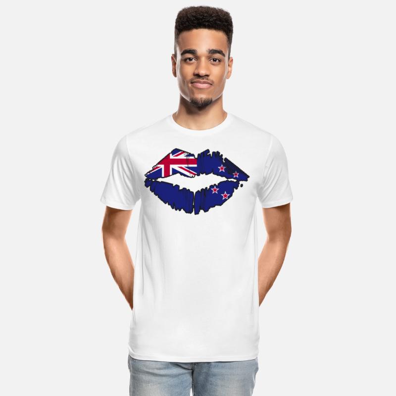 New Zealand Flag Kiwi Country New Zealanders Kiss