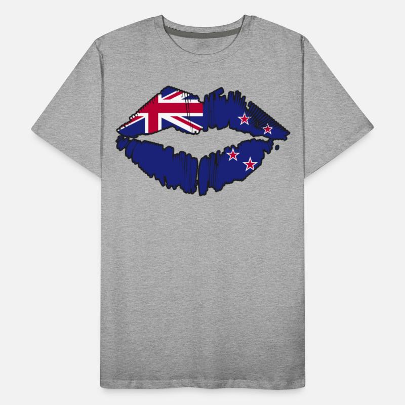 New Zealand Flag Kiwi Country New Zealanders Kiss