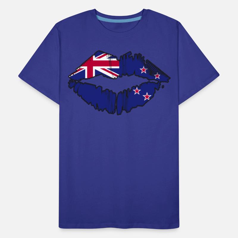 New Zealand Flag Kiwi Country New Zealanders Kiss