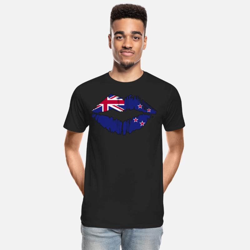 New Zealand Flag Kiwi Country New Zealanders Kiss