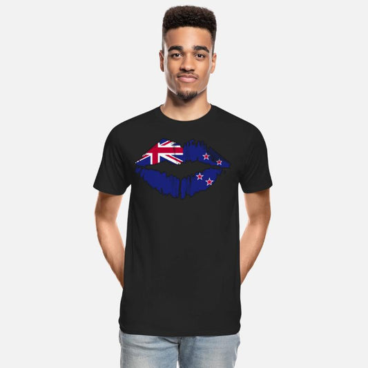 New Zealand Flag Kiwi Country New Zealanders Kiss