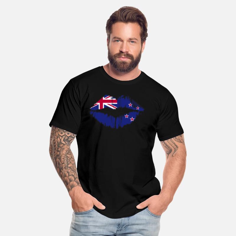 New Zealand Flag Kiwi Country New Zealanders Kiss
