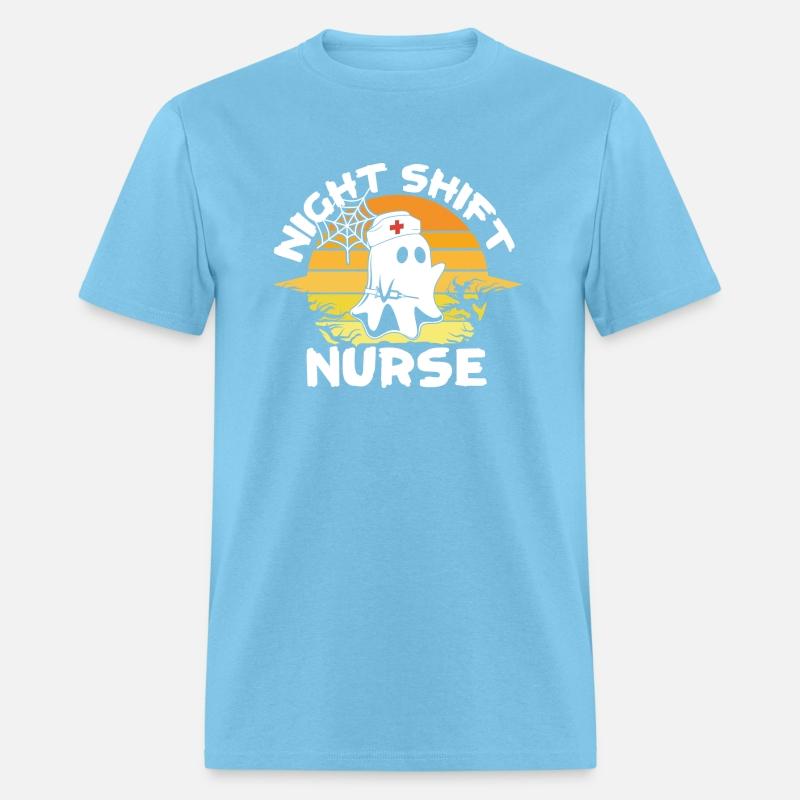 Night Shift Nurse Ghost Halloween RN Nurses Funny