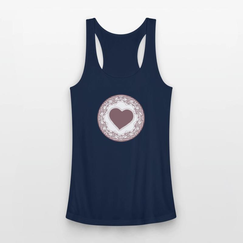 Nostalgia cake tip label in old pink with heart