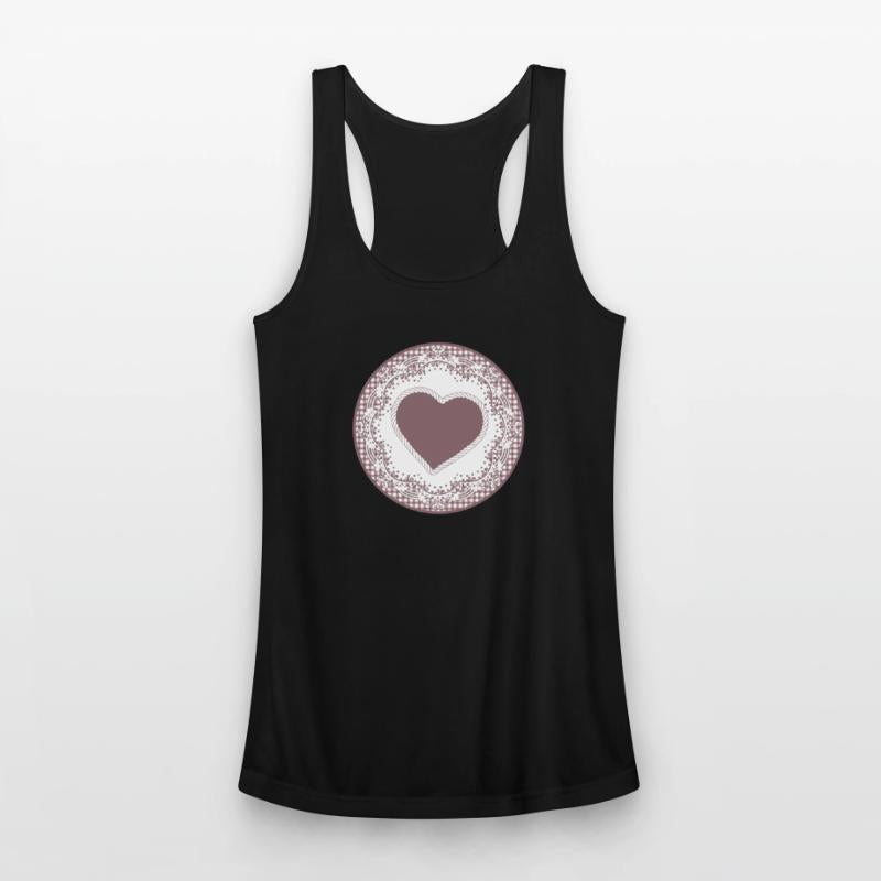 Nostalgia cake tip label in old pink with heart