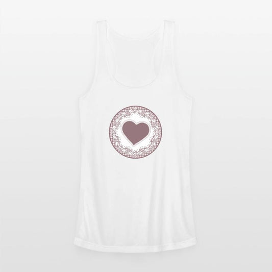 Nostalgia cake tip label in old pink with heart