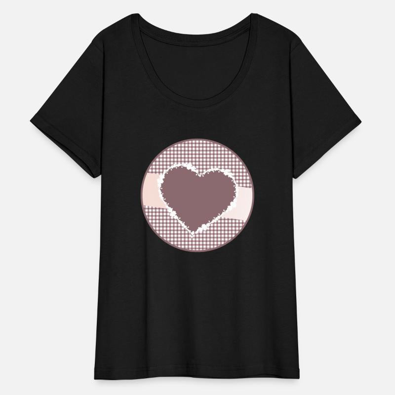 nostalgic label in old pink with a big heart