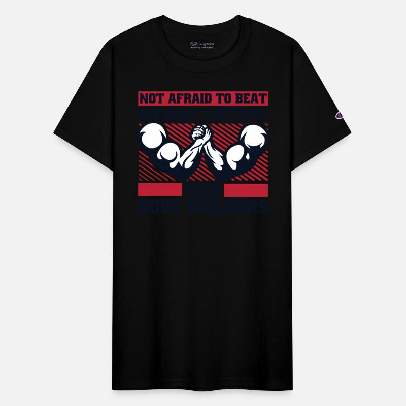 Not Afraid To Beat Weight Lifters Exercise Arm