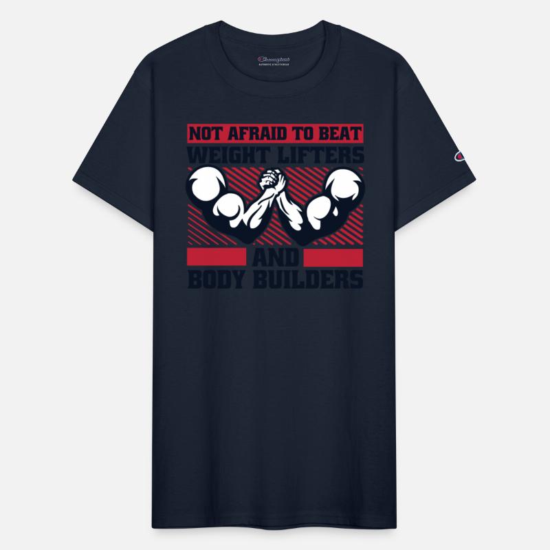 Not Afraid To Beat Weight Lifters Exercise Arm