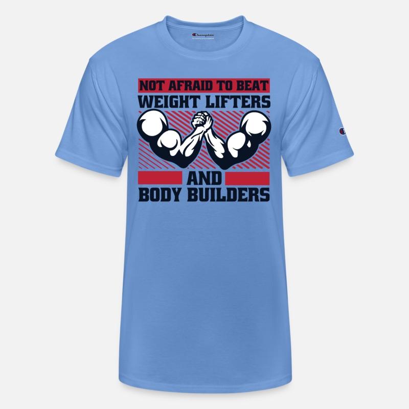 Not Afraid To Beat Weight Lifters Exercise Arm