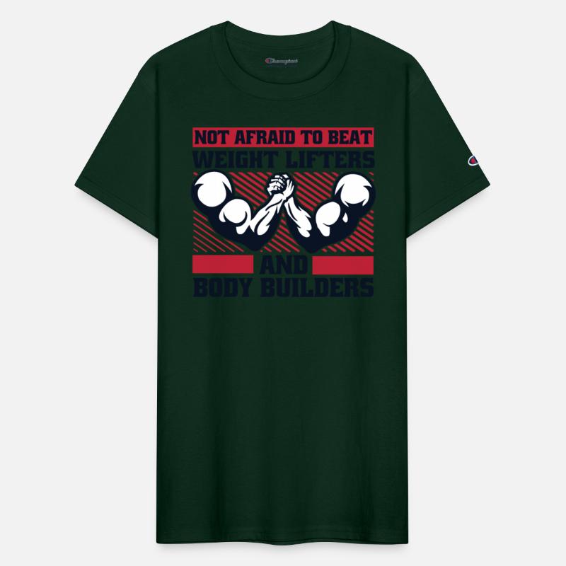 Not Afraid To Beat Weight Lifters Exercise Arm