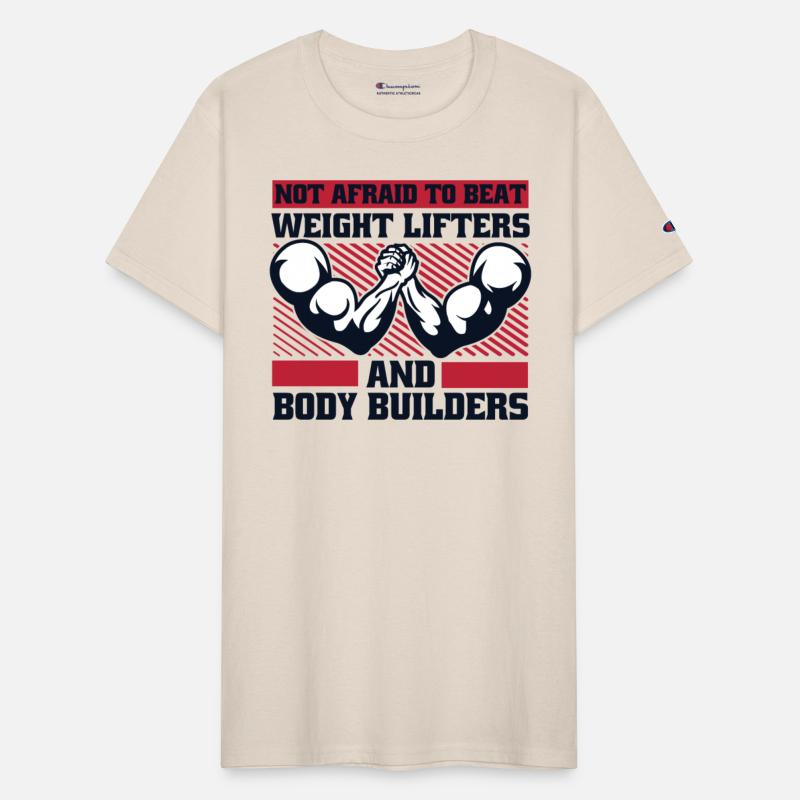 Not Afraid To Beat Weight Lifters Exercise Arm