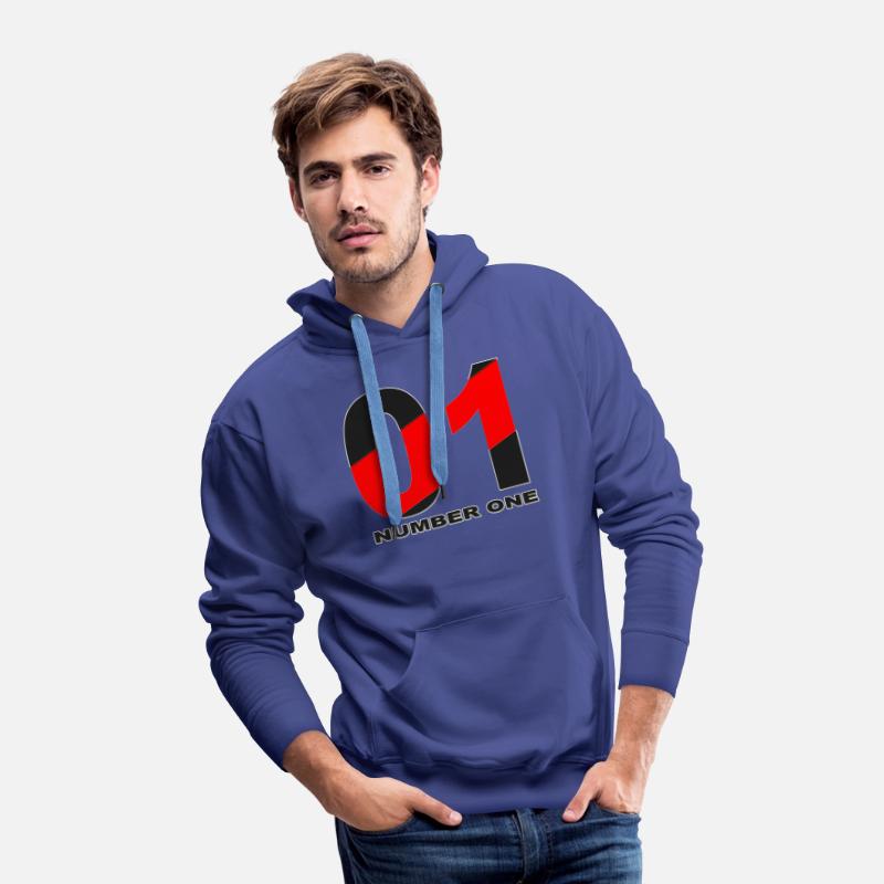 NUMBER 01 BLACK AND RED COLOR