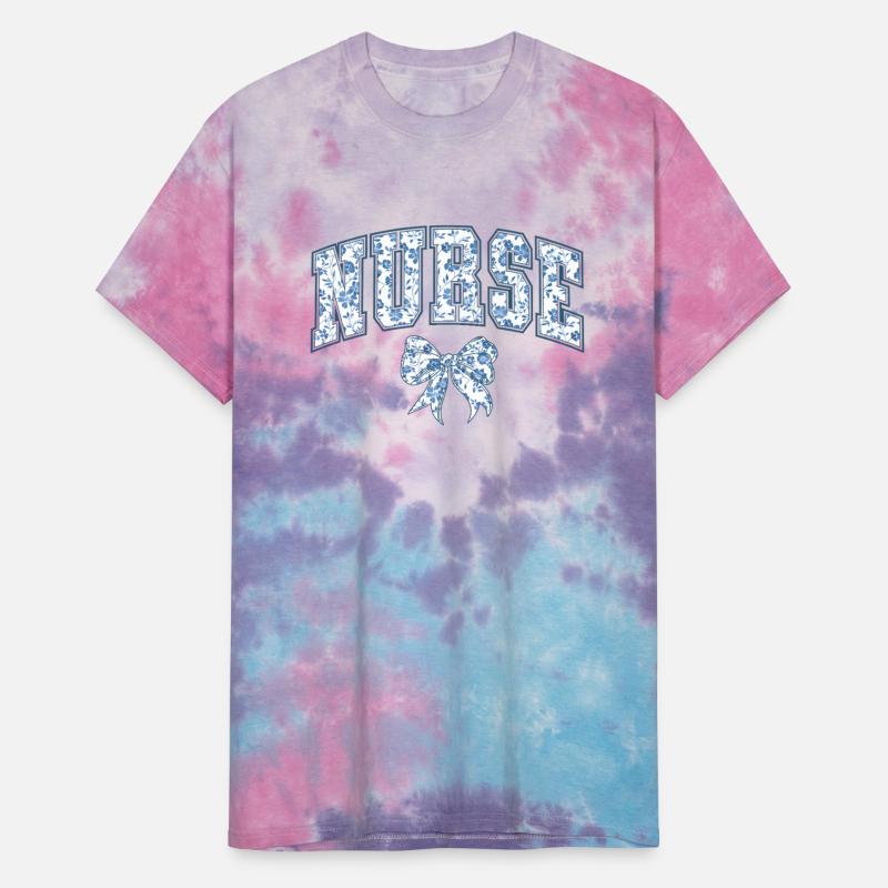 Nurse Chinoiserie Blue Coquette Bow