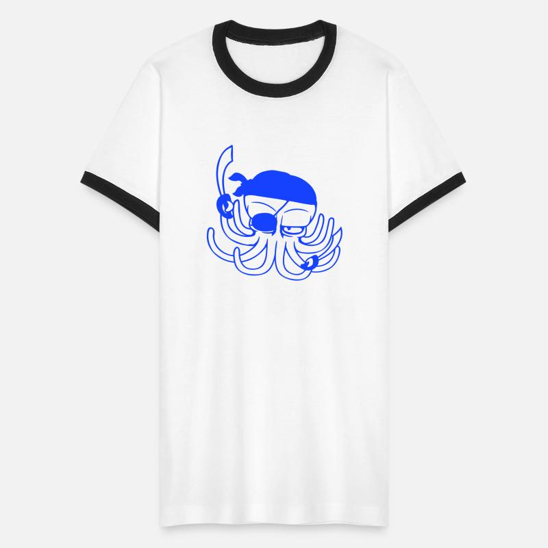 Octopus pirate crew captain sailor buccaneer sail