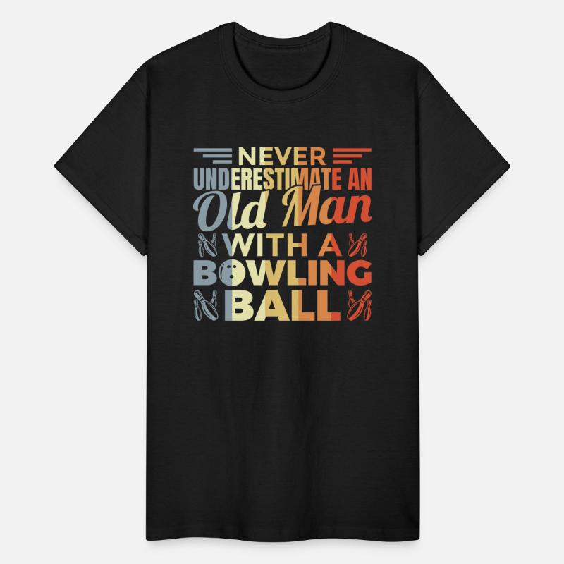Old Man Bowling Player