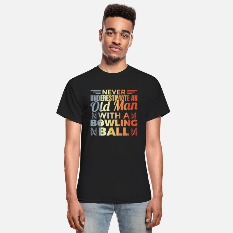 Old Man Bowling Player