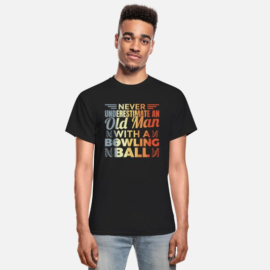 Old Man Bowling Player