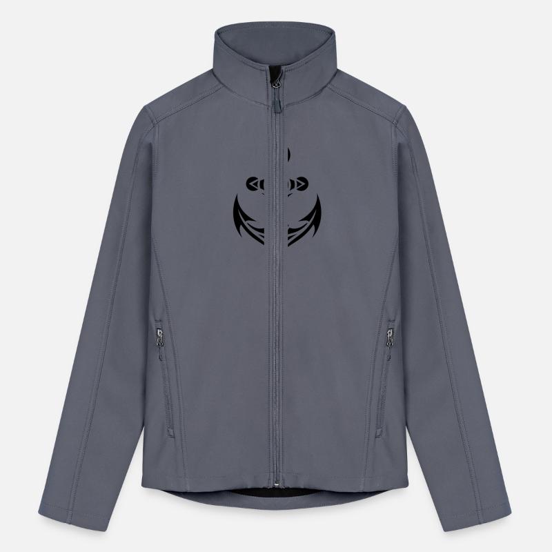 Old Wet Anchor With Tribal Tattoo Style