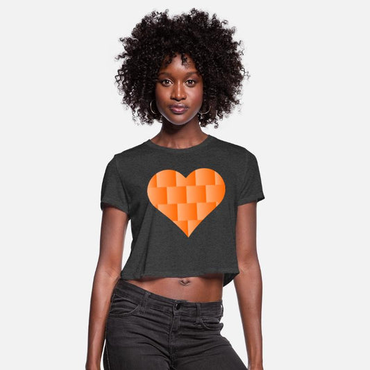 Orange Cute Heart Icon